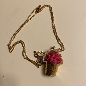Kate spade rose bucket necklace